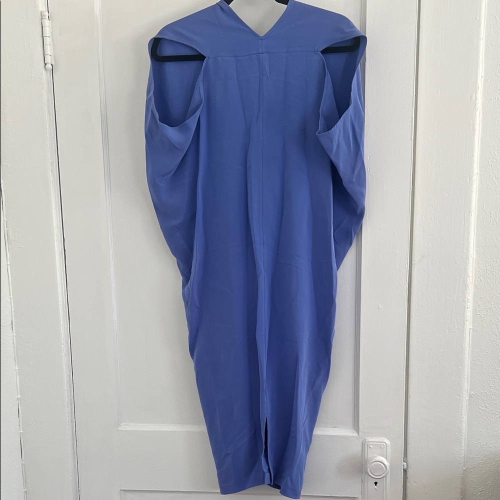 Zero + Maria Cornejo Elegant Long Issa Sky Blue Midi Dress - Picture 4 of 9